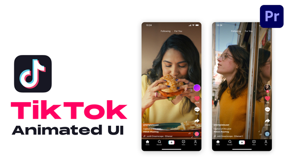 TikTok User Interface, Premiere Pro Templates | VideoHive